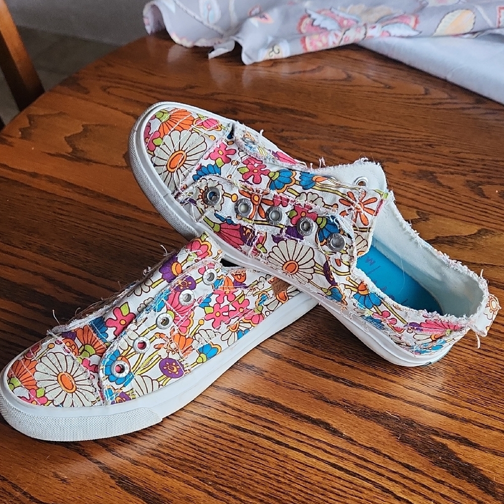 Blowfish Floral Canvas Sneakers